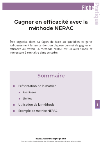 Méthode NERAC : optimiser son temps-3