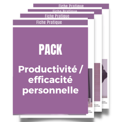 Pack Productivité / efficacité personnelle - 30 fiches 
