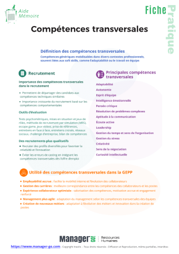 Compétences  transversales : utilité pour les RH-11