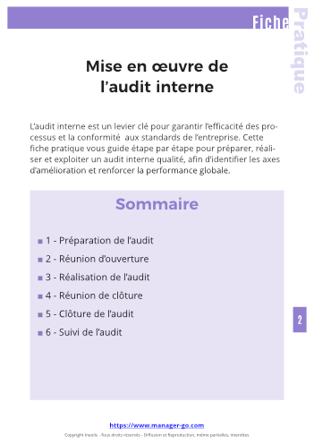 Audit interne qualité : mise en oeuvre-3