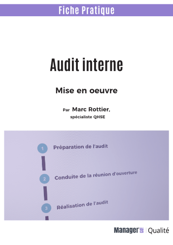 Audit interne qualité : mise en oeuvre