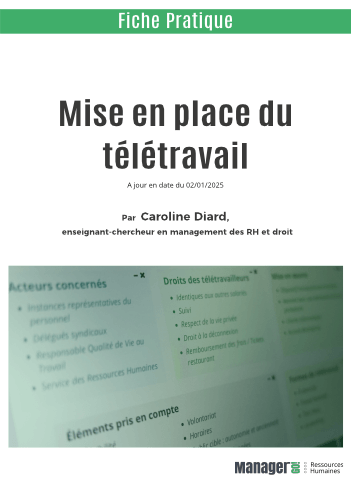 Télétravail : mise en place