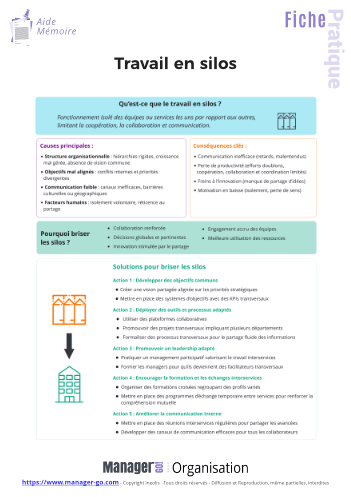 Travail en silos : décloisonner l'entreprise-10