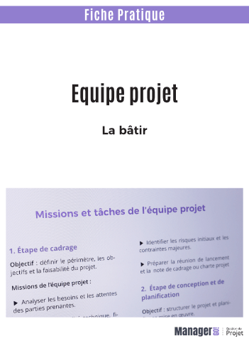 Bâtir une équipe projet