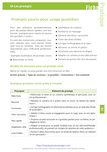 Kit Modèle de Prompt complet + Bonus + maj 1an-10