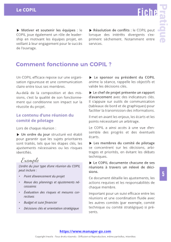 Le comité de pilotage ou COPIL-6
