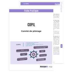 Le comité de pilotage de projet ou COPIL  - Fiche PDF