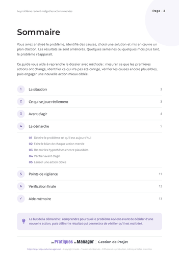 Le problème revient malgré les actions menées-4